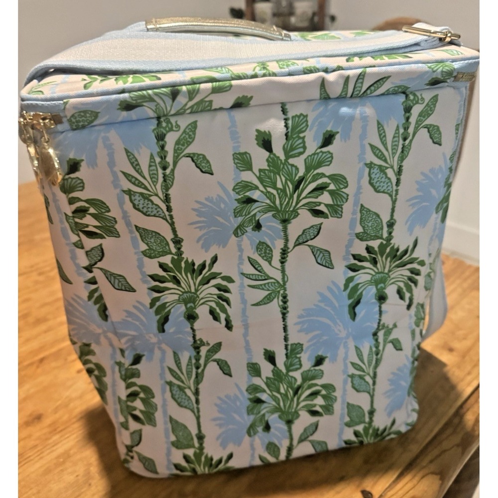 Lilly Pulitzer "Swayin In The Breeze Home" Insulated Wine Carrier Cooler Tote - Picture 8 of 11